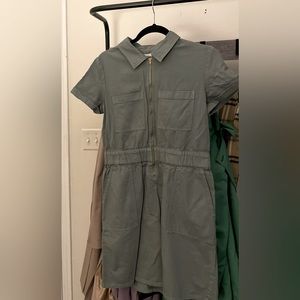 J Crew Zip Front Chino Dress